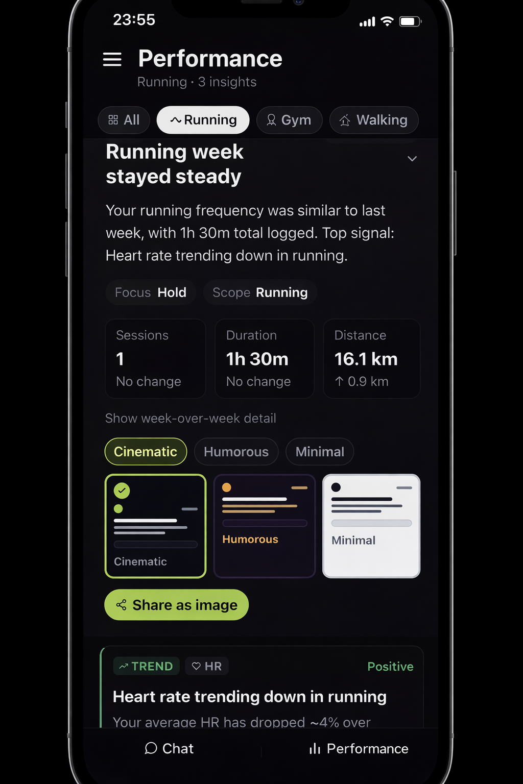 Movalytics app detail screen